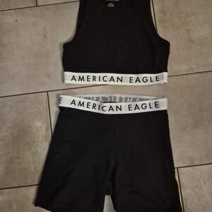 American Eagle Black Bike Shorts